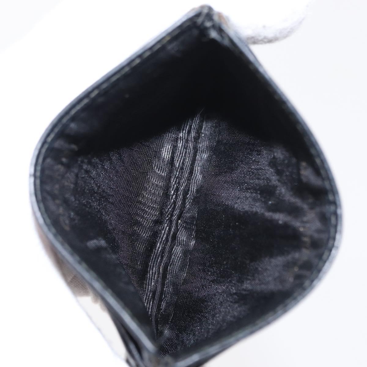 CHANEL Wallet Leather 5 Set Beige Black CC Auth BA7834