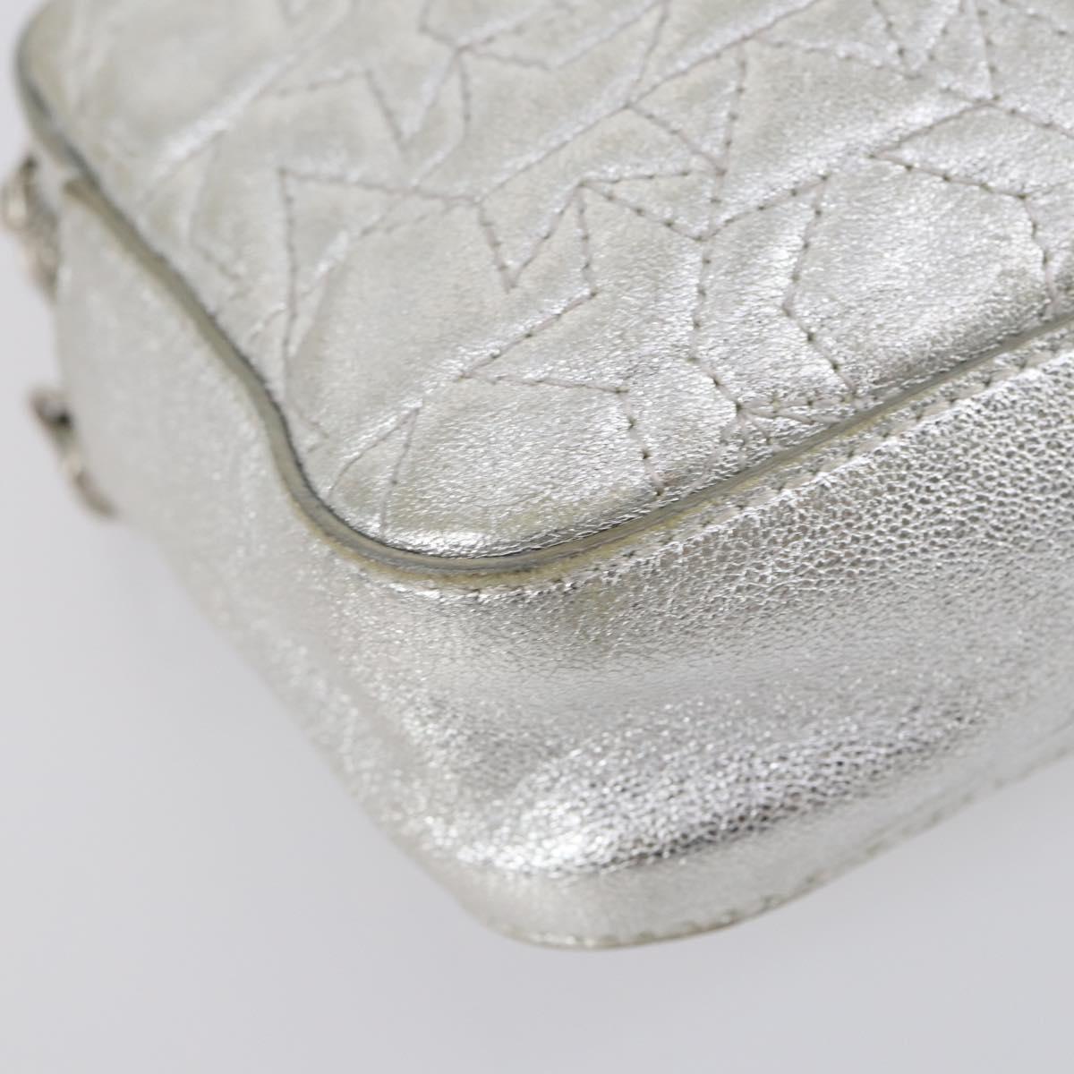 Jimmy Choo Shoulder Bag Leather 2 Set Black Silver Auth BA7835