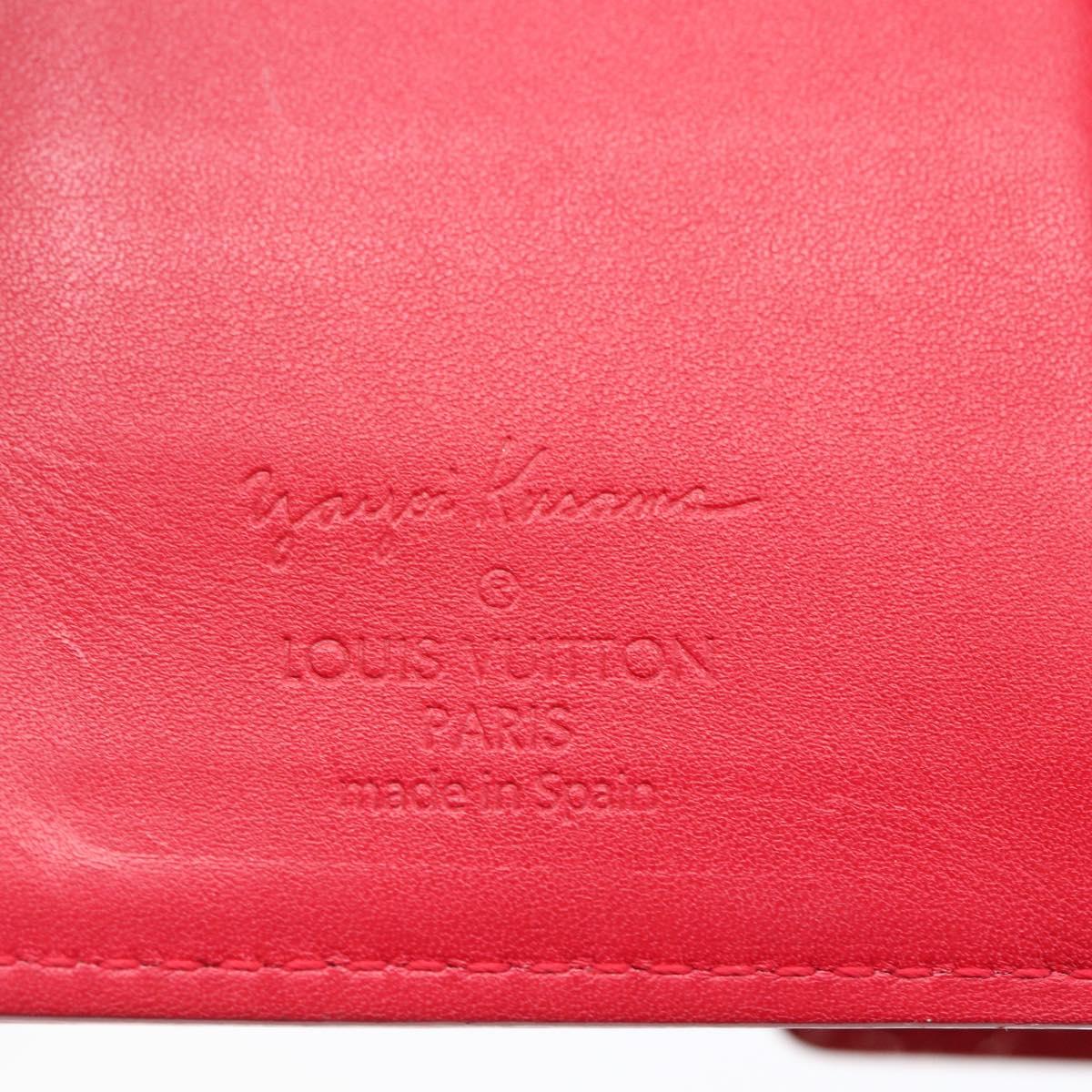 LOUIS VUITTON Vernis Yayoi Kusama Agenda PM Day Planner Cover M91518 Auth BA7847