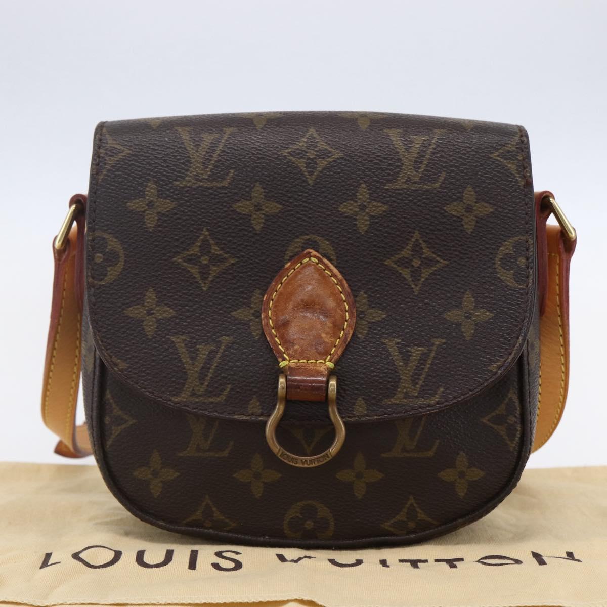 LOUIS VUITTON Monogram Saint Cloud PM Shoulder Bag M51244 LV Auth BA7849