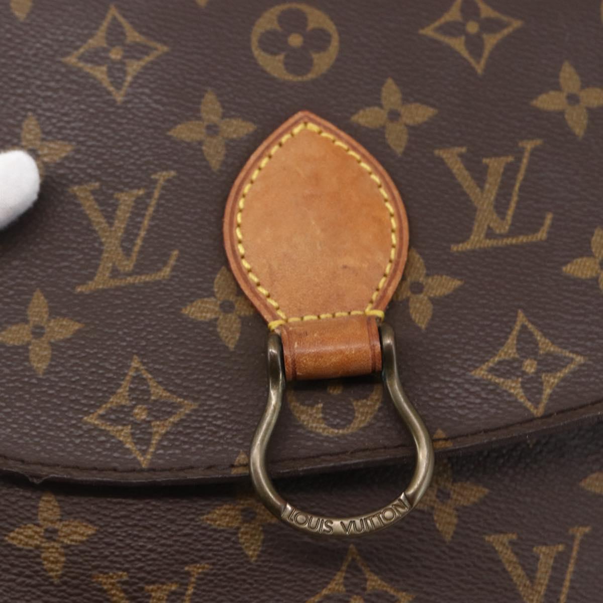 LOUIS VUITTON Monogram Saint Cloud MM Shoulder Bag M51243 LV Auth BA7852