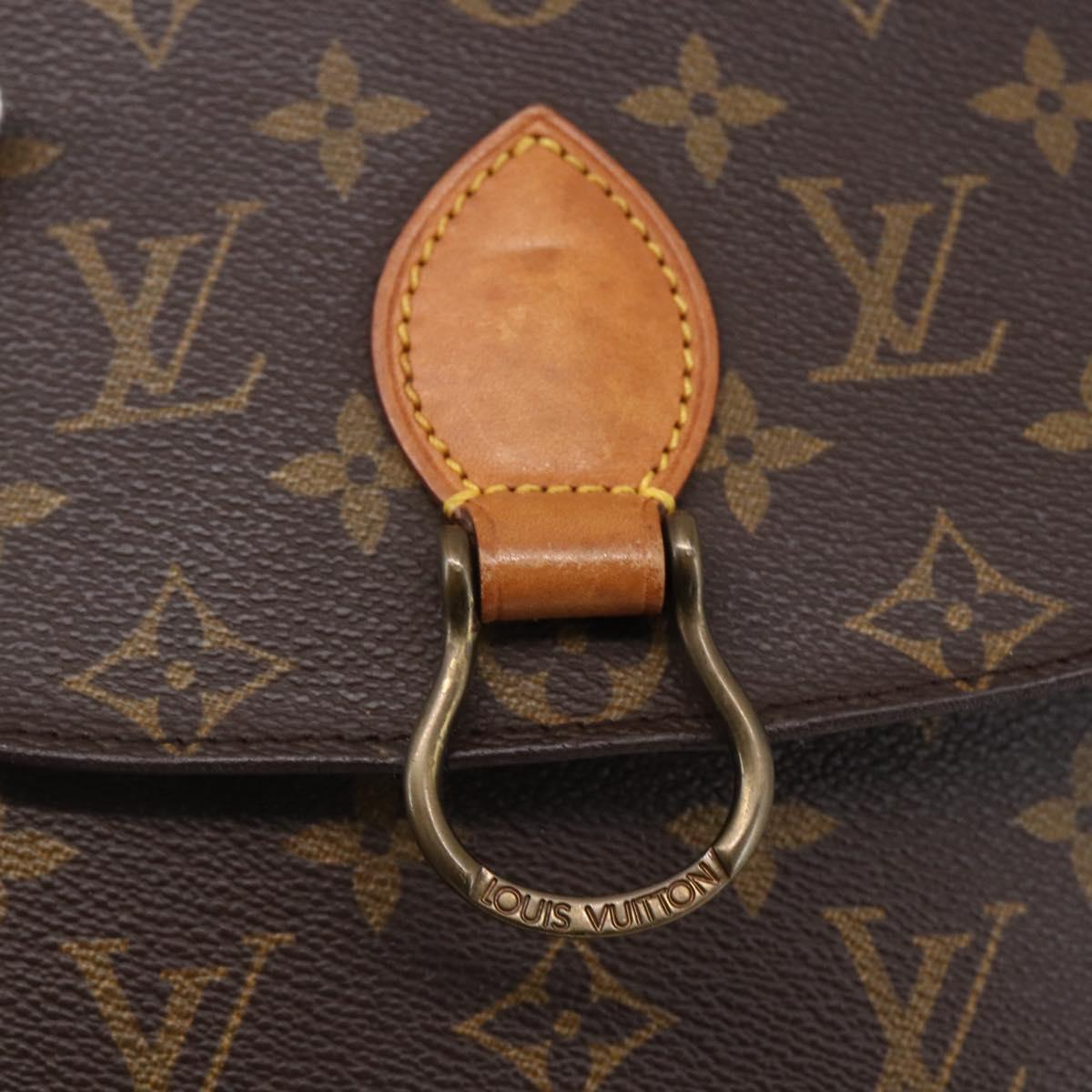 LOUIS VUITTON Monogram Saint Cloud MM Shoulder Bag M51243 LV Auth BA7853