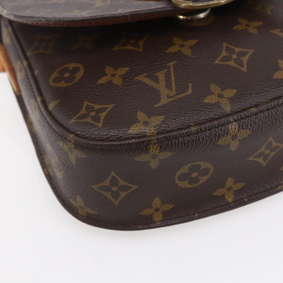LOUIS VUITTON Monogram Saint Cloud MM Shoulder Bag M51243 LV Auth BA7854