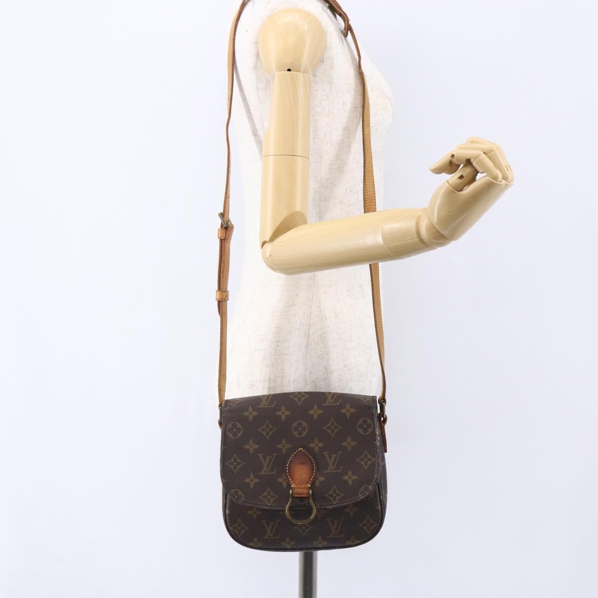 LOUIS VUITTON Monogram Saint Cloud MM Shoulder Bag M51243 LV Auth BA7854