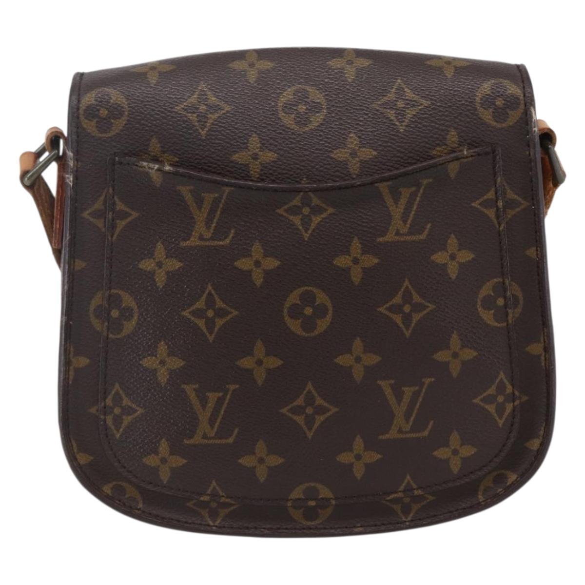 LOUIS VUITTON Monogram Saint Cloud MM Shoulder Bag M51243 LV Auth BA7854