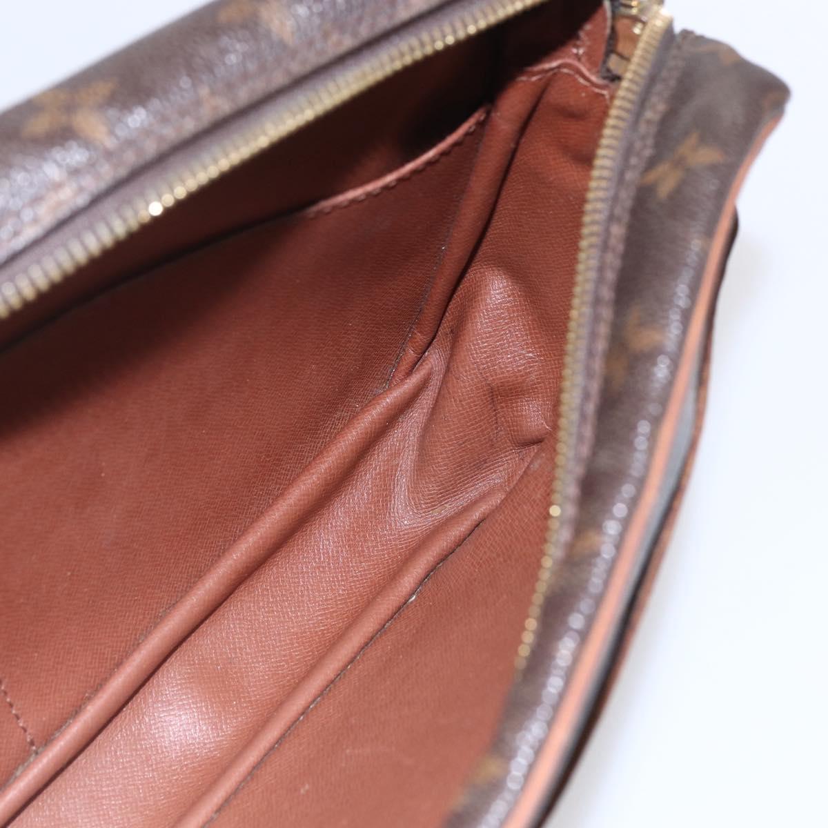 LOUIS VUITTON Monogram Compiegne 28 Clutch Bag M51845 LV Auth BA7866