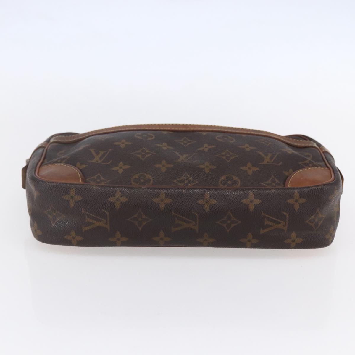 LOUIS VUITTON Monogram Compiegne 28 Clutch Bag M51845 LV Auth BA7866
