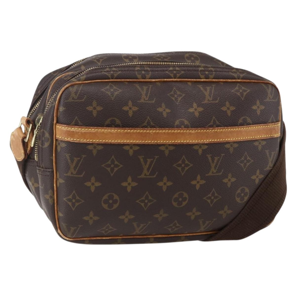 LOUIS VUITTON Monogram Reporter PM Shoulder Bag M45254 LV Auth BA7878