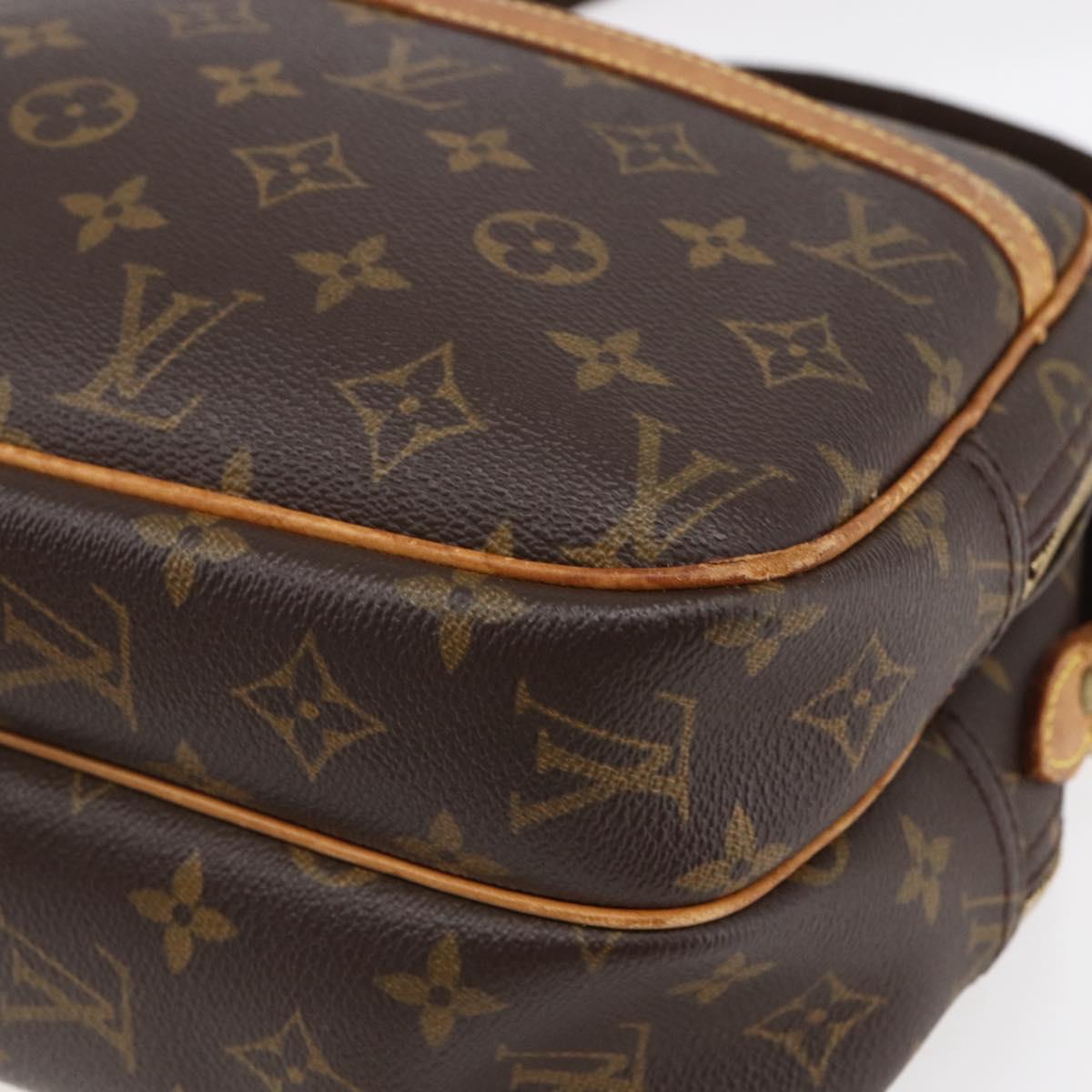 LOUIS VUITTON Monogram Reporter PM Shoulder Bag M45254 LV Auth BA7878