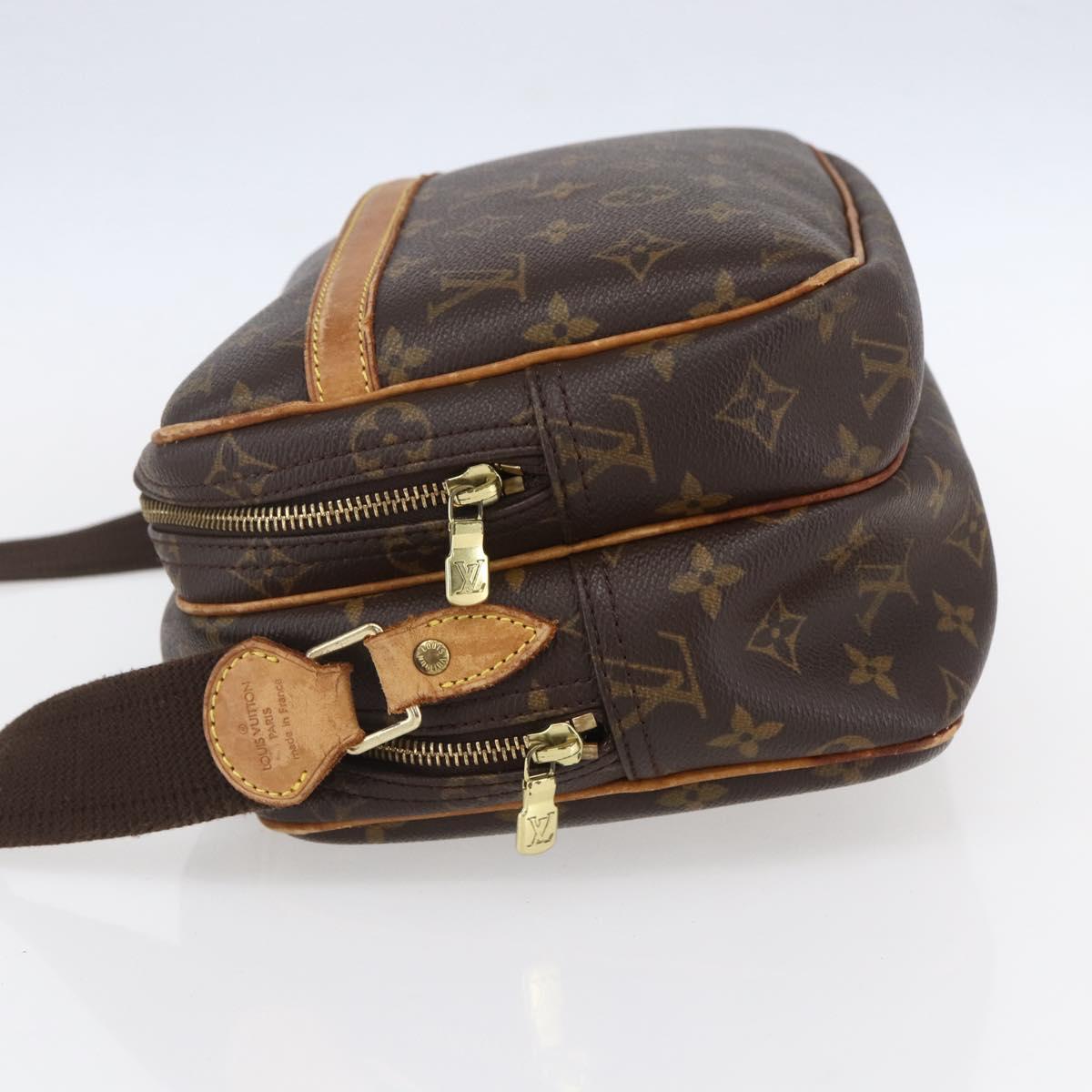 LOUIS VUITTON Monogram Reporter PM Shoulder Bag M45254 LV Auth BA7878