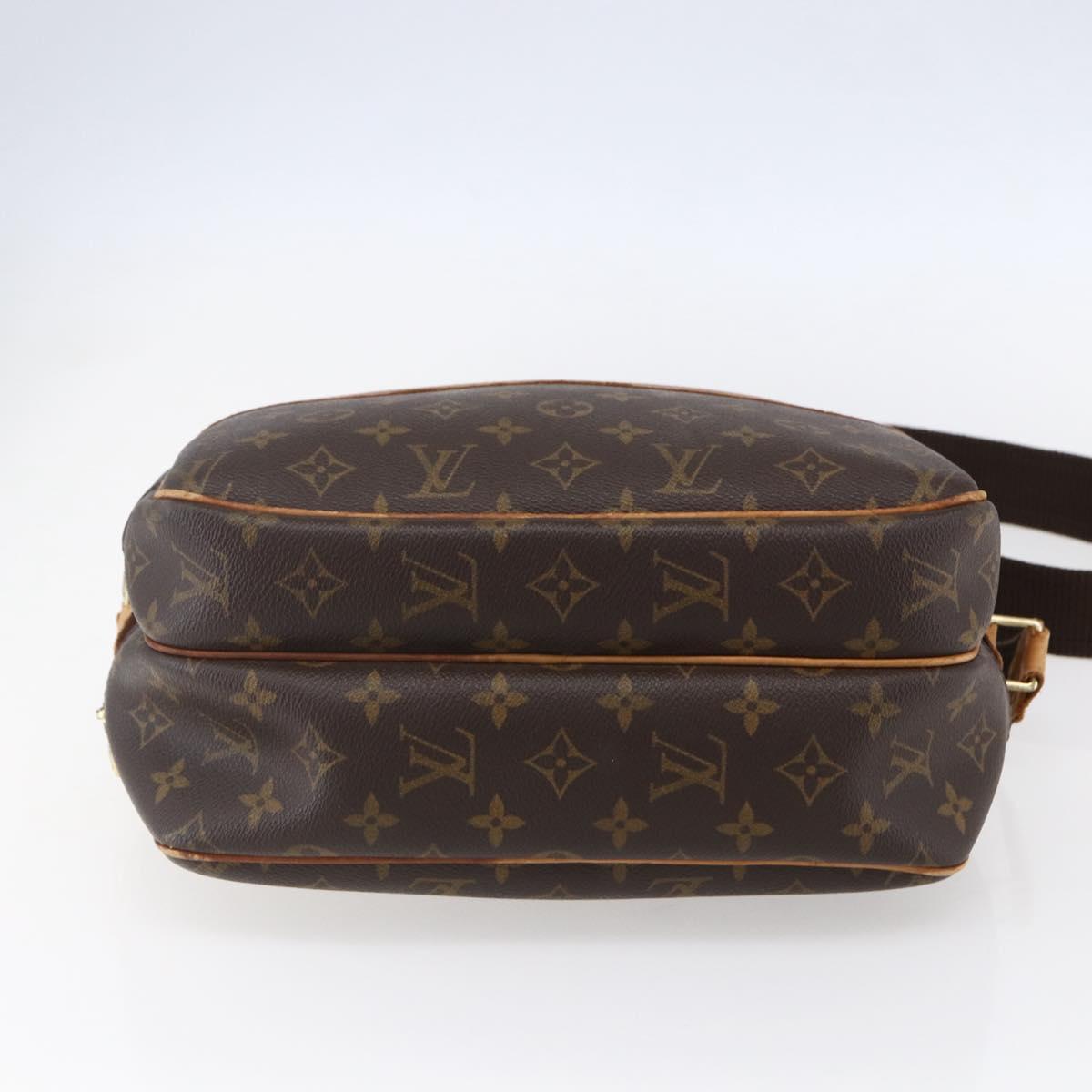 LOUIS VUITTON Monogram Reporter PM Shoulder Bag M45254 LV Auth BA7878