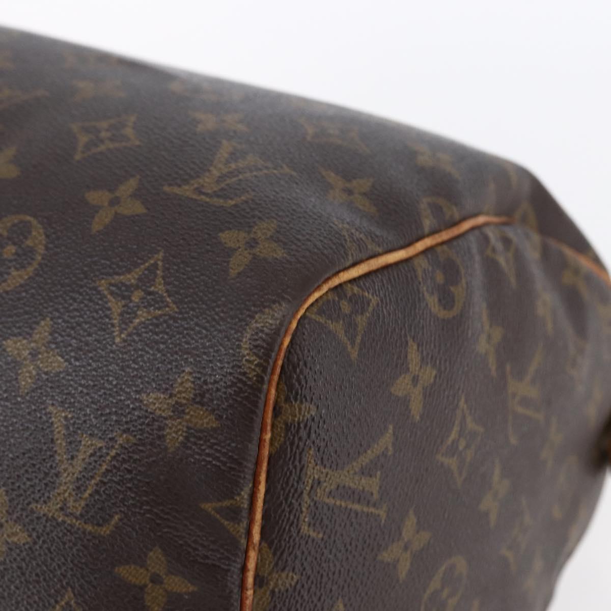LOUIS VUITTON Monogram Speedy 30 Hand Bag M41526 LV Auth BA7889