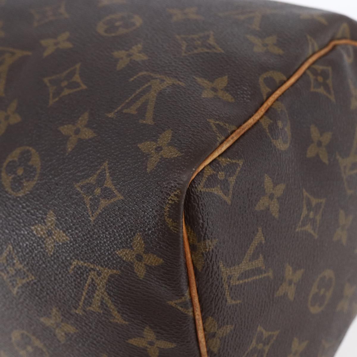 LOUIS VUITTON Monogram Speedy 30 Hand Bag M41526 LV Auth BA7889