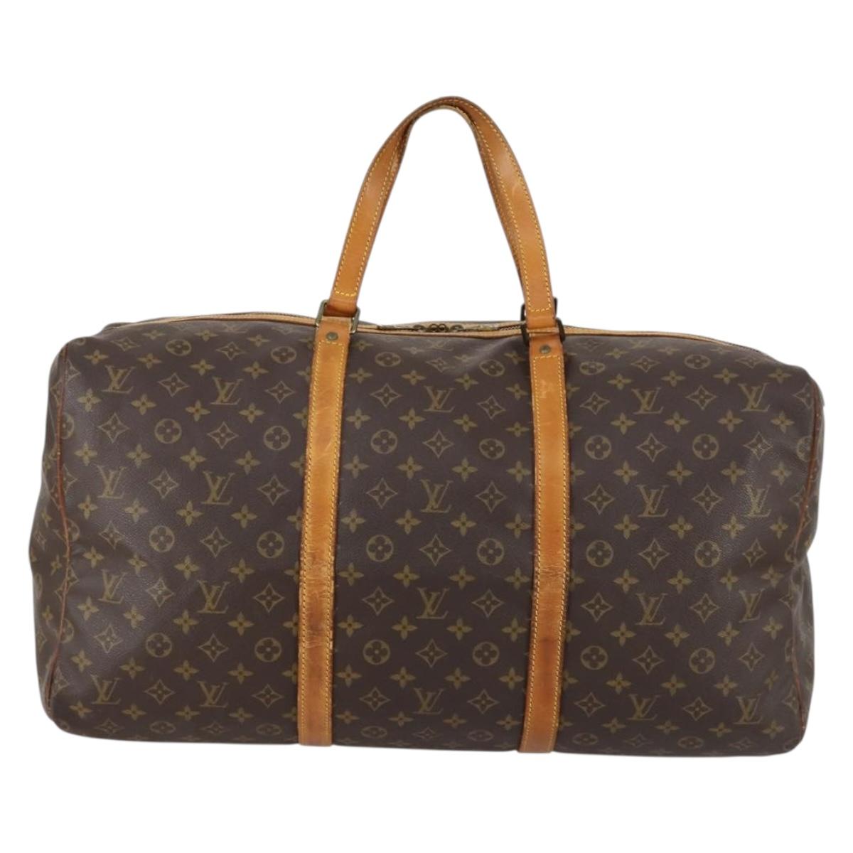 LOUIS VUITTON Monogram Sac Souple 55 Boston Bag M41622 LV Auth BA7892