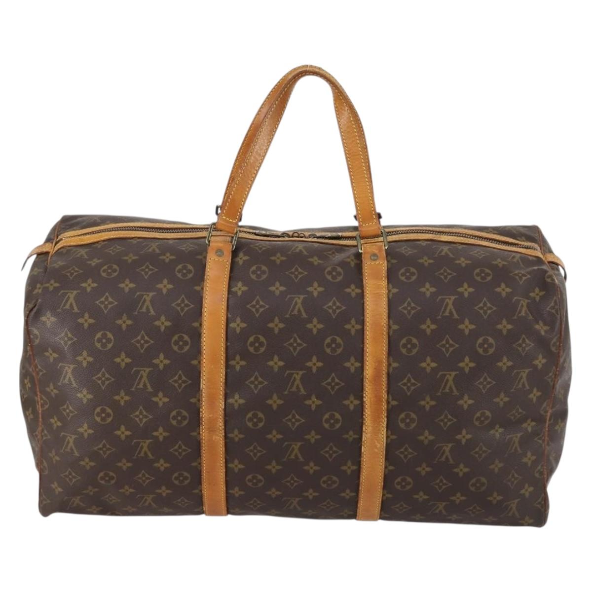 LOUIS VUITTON Monogram Sac Souple 55 Boston Bag M41622 LV Auth BA7892