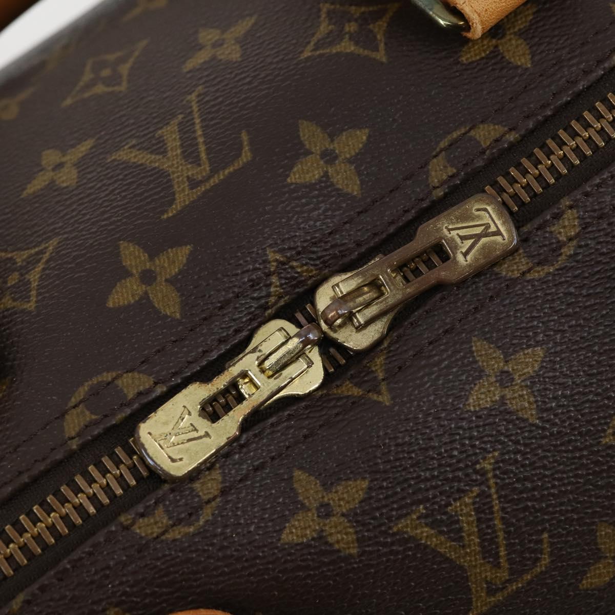 LOUIS VUITTON Monogram Keepall 55 Boston Bag M41424 LV Auth BA7893