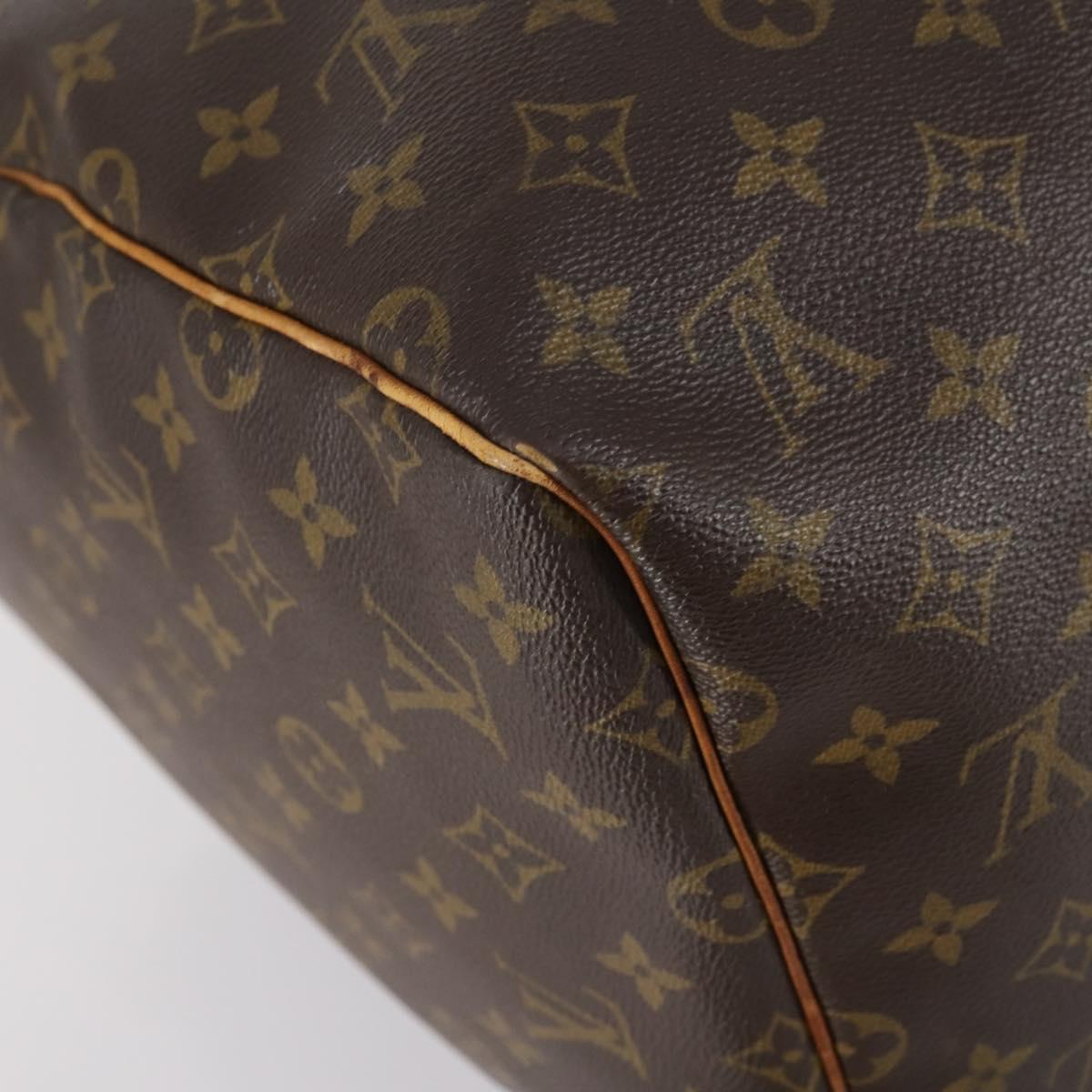 LOUIS VUITTON Monogram Keepall 55 Boston Bag M41424 LV Auth BA7894