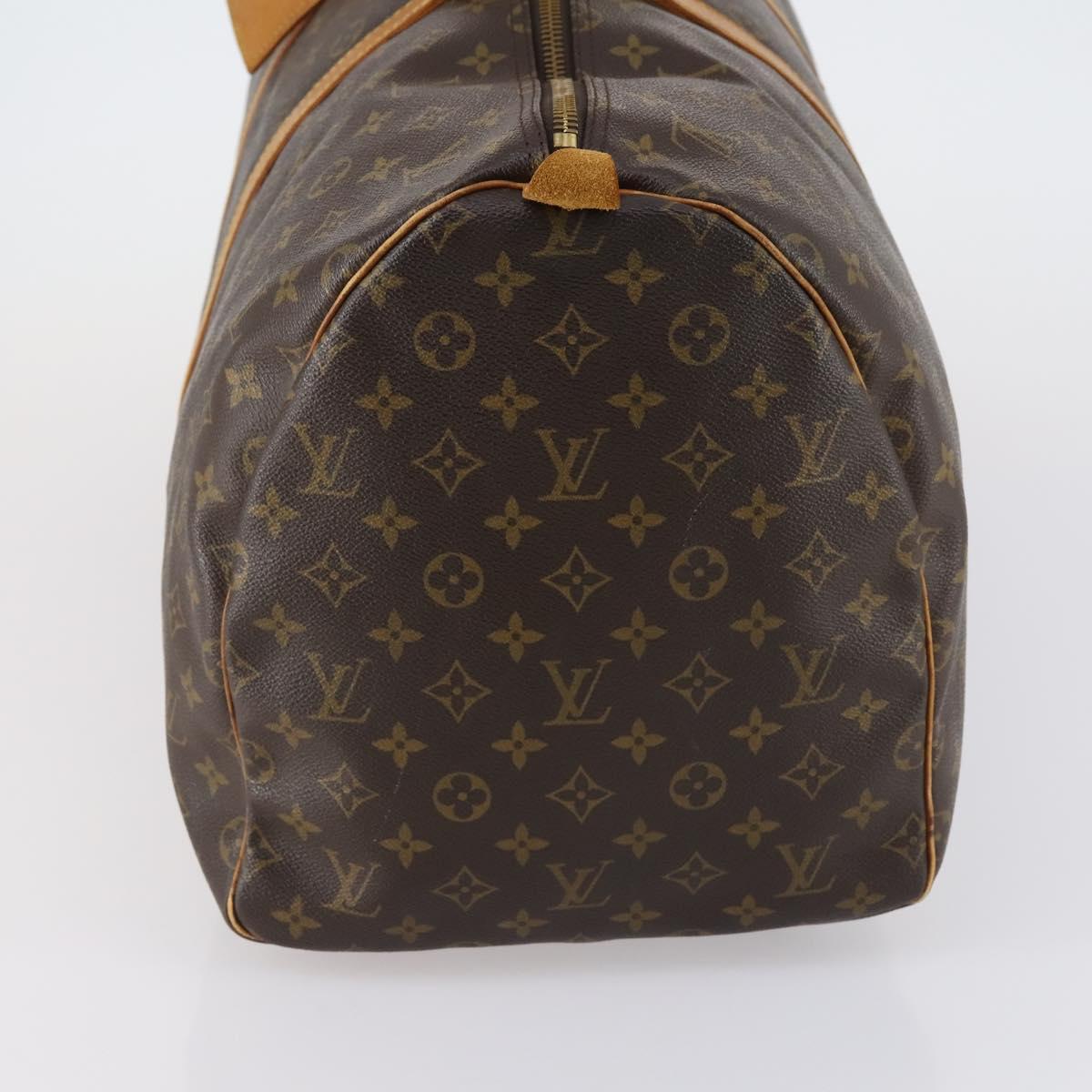 LOUIS VUITTON Monogram Keepall 55 Boston Bag M41424 LV Auth BA7894