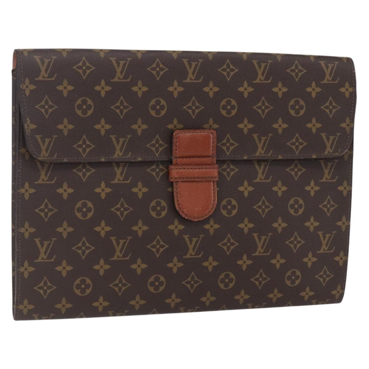 LOUIS VUITTON Monogram Posh Ministor Briefcase M53445 LV Auth BA7896