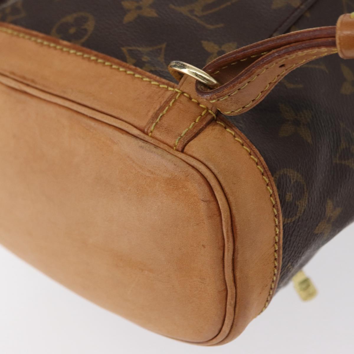 LOUIS VUITTON Monogram Montsouris PM Backpack M51137 LV Auth BA7902