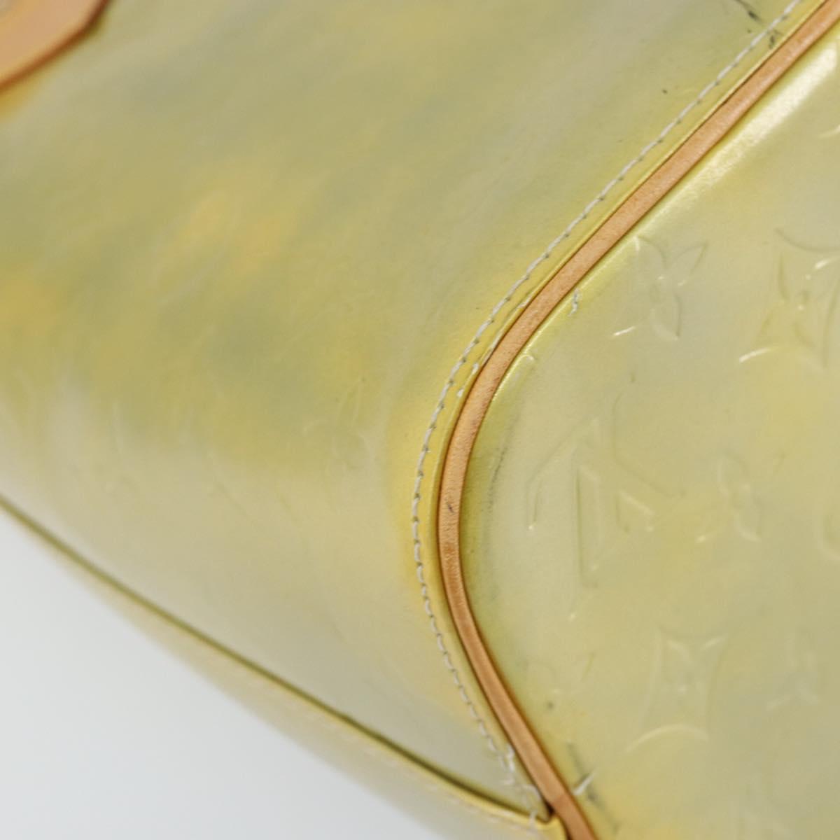 LOUIS VUITTON Monogram Vernis Houston Hand Bag Gris M91053 LV Auth BA7906