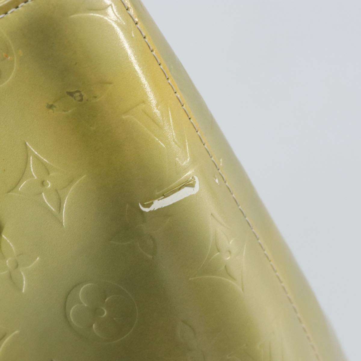 LOUIS VUITTON Monogram Vernis Houston Hand Bag Gris M91053 LV Auth BA7906