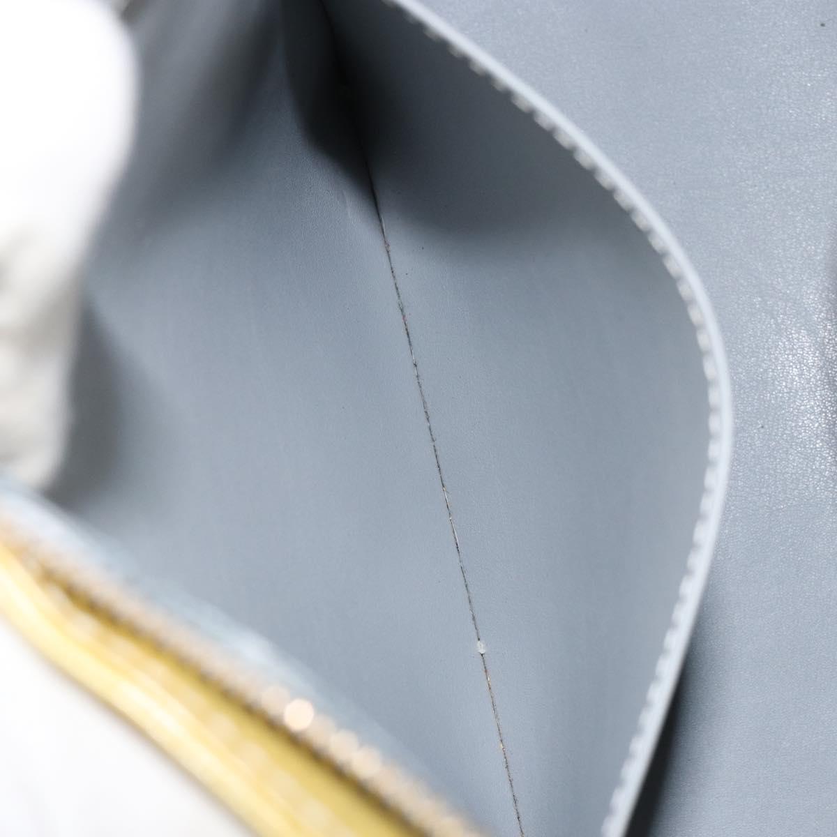 LOUIS VUITTON Monogram Vernis Houston Hand Bag Gris M91053 LV Auth BA7906