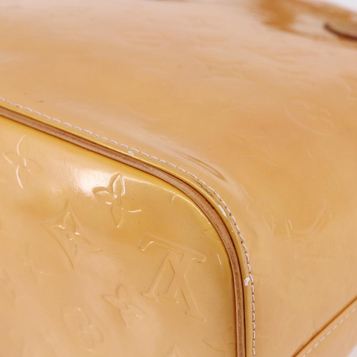 LOUIS VUITTON Monogram Vernis Houston Bag Marshmallow Pink M91302 LV Auth BA7907