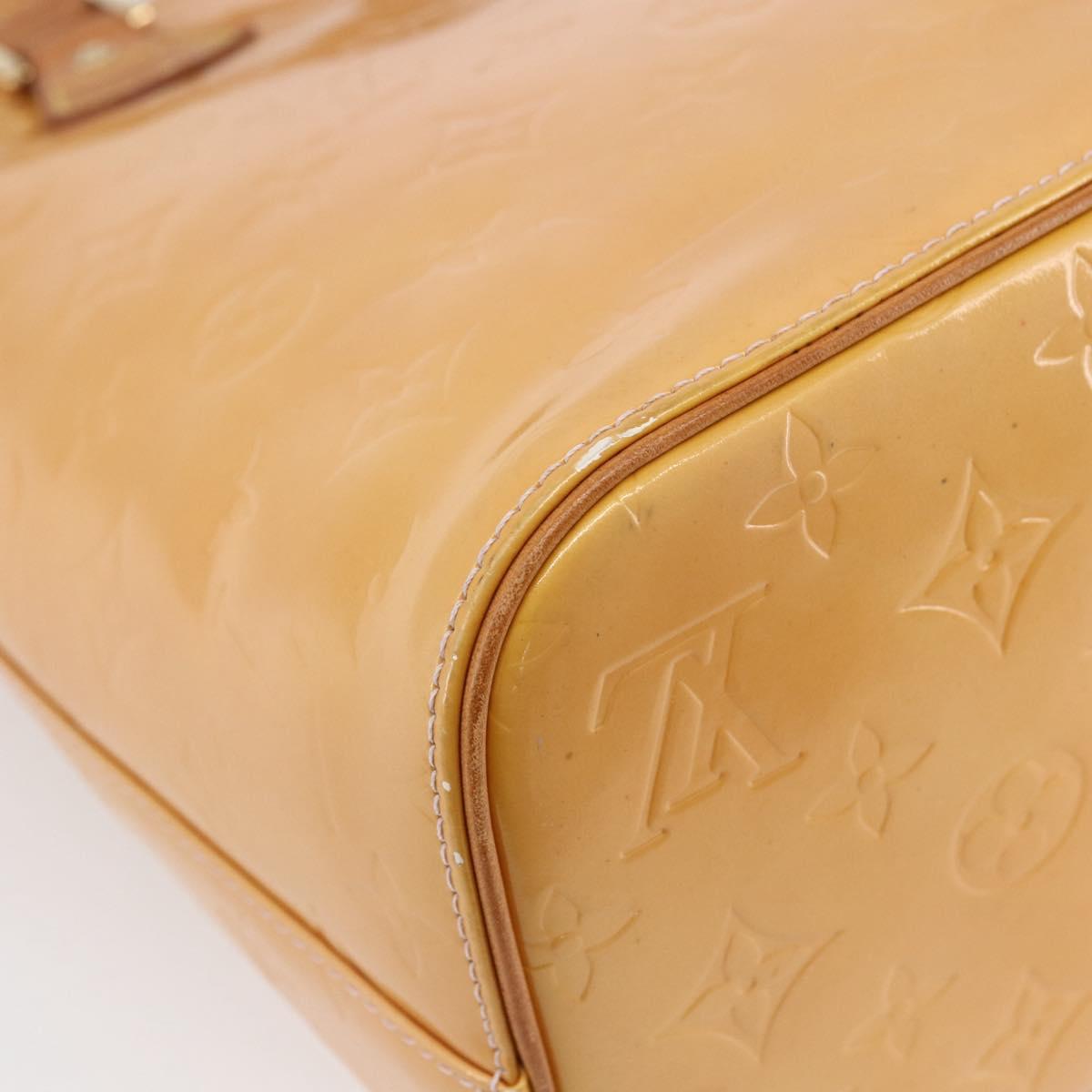 LOUIS VUITTON Monogram Vernis Houston Bag Marshmallow Pink M91302 LV Auth BA7907