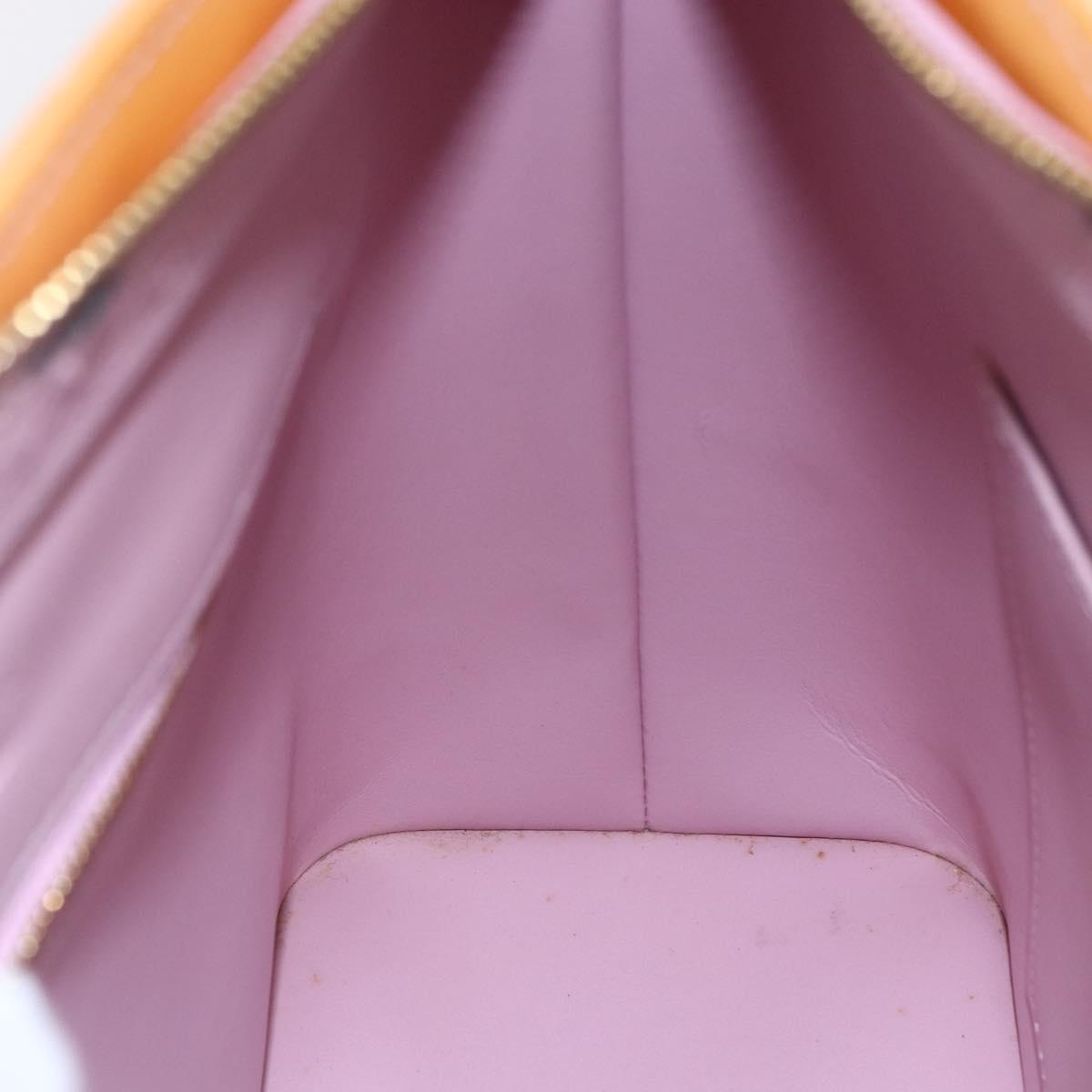 LOUIS VUITTON Monogram Vernis Houston Bag Marshmallow Pink M91302 LV Auth BA7907