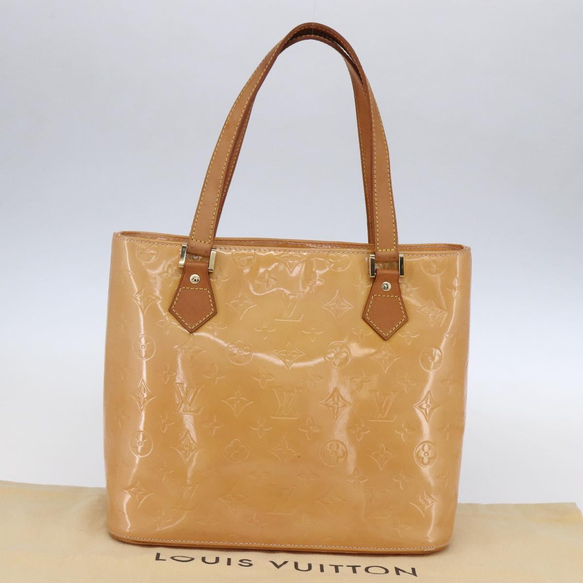 LOUIS VUITTON Monogram Vernis Houston Bag Marshmallow Pink M91302 LV Auth BA7907