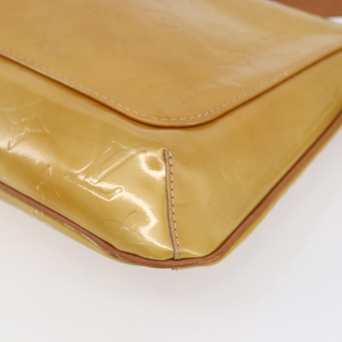 LOUIS VUITTON Monogram Vernis Thompson Street Bag Beige M91301 LV Auth BA7914