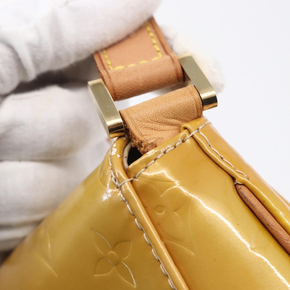 LOUIS VUITTON Monogram Vernis Thompson Street Bag Beige M91301 LV Auth BA7914