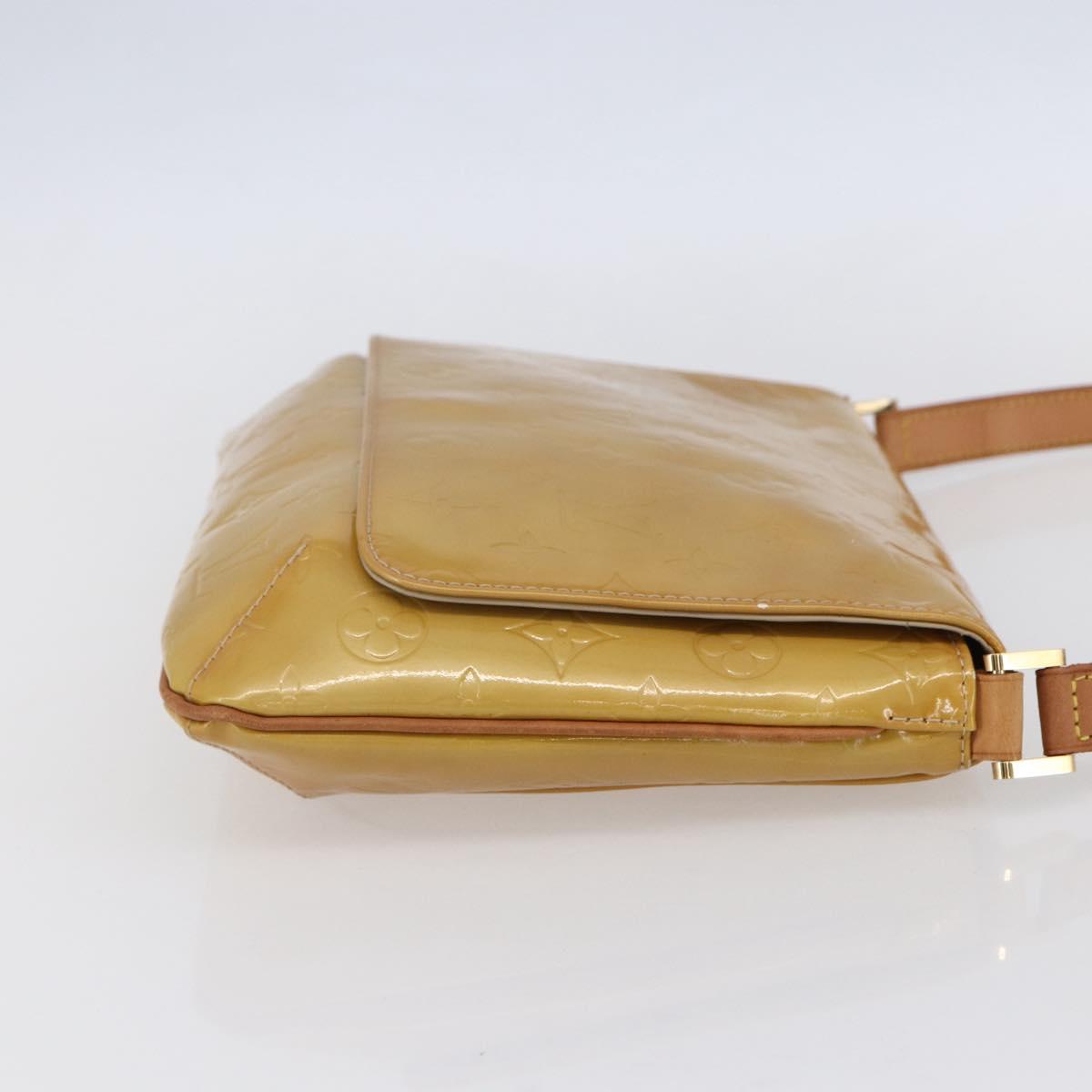 LOUIS VUITTON Monogram Vernis Thompson Street Bag Beige M91301 LV Auth BA7914