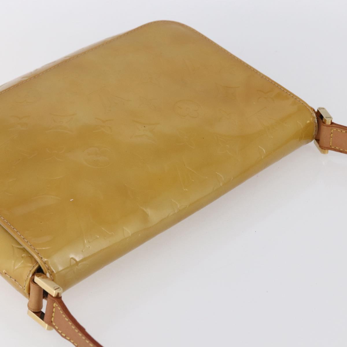 LOUIS VUITTON Monogram Vernis Thompson Street Bag Beige M91301 LV Auth BA7914