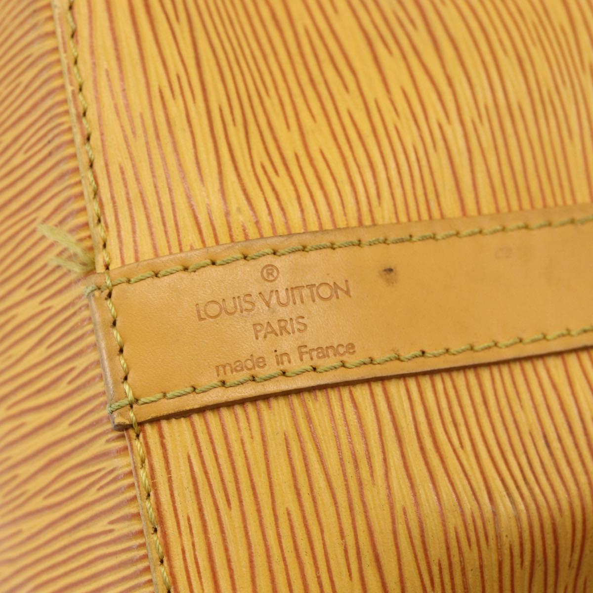 LOUIS VUITTON Epi Petit Noe Shoulder Bag Yellow M44109 LV Auth BA7921