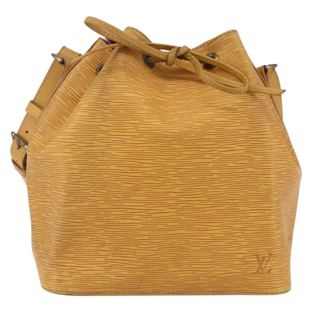 LOUIS VUITTON Epi Petit Noe Shoulder Bag Yellow M44109 LV Auth BA7921