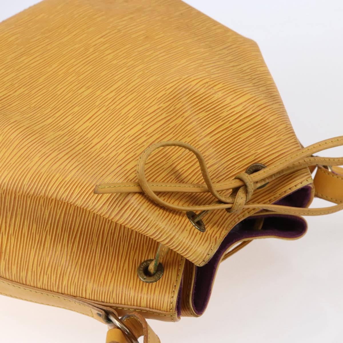 LOUIS VUITTON Epi Petit Noe Shoulder Bag Yellow M44109 LV Auth BA7921