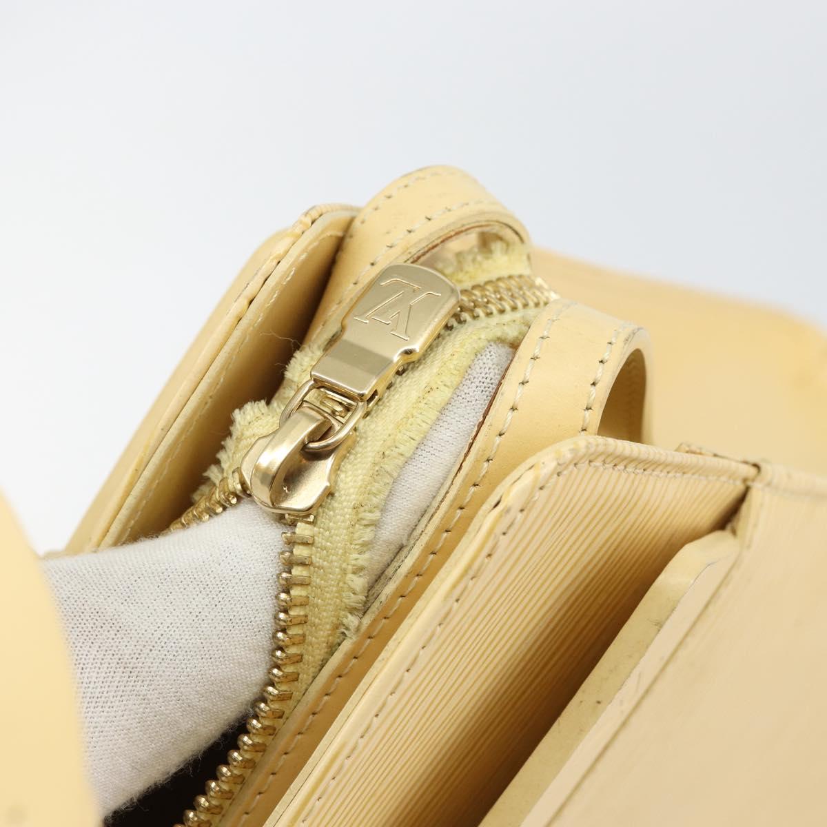 LOUIS VUITTON Epi Croisette PM Tote Bag Vanilla M5249A LV Auth BA7922