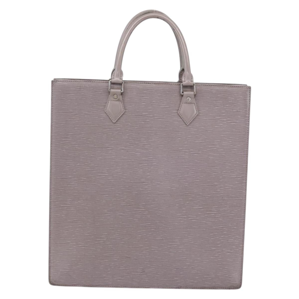 LOUIS VUITTON Epi Sac Plat Hand Bag Lilac M5207B LV Auth BA7924