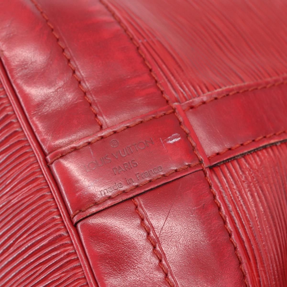 LOUIS VUITTON Epi Noe Shoulder Bag Red M44007 LV Auth BA7925
