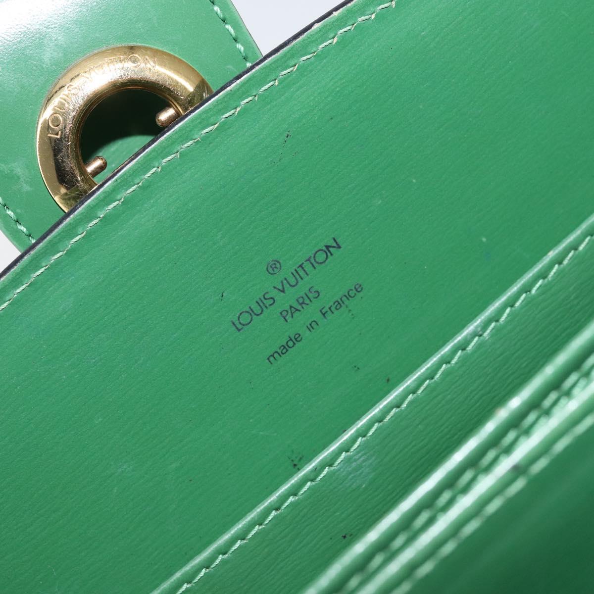 LOUIS VUITTON Epi Capuchin Shoulder Bag Green M52344 LV Auth BA7926