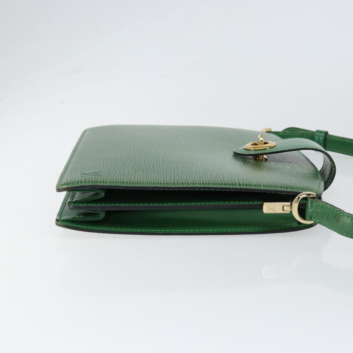 LOUIS VUITTON Epi Capuchin Shoulder Bag Green M52344 LV Auth BA7926