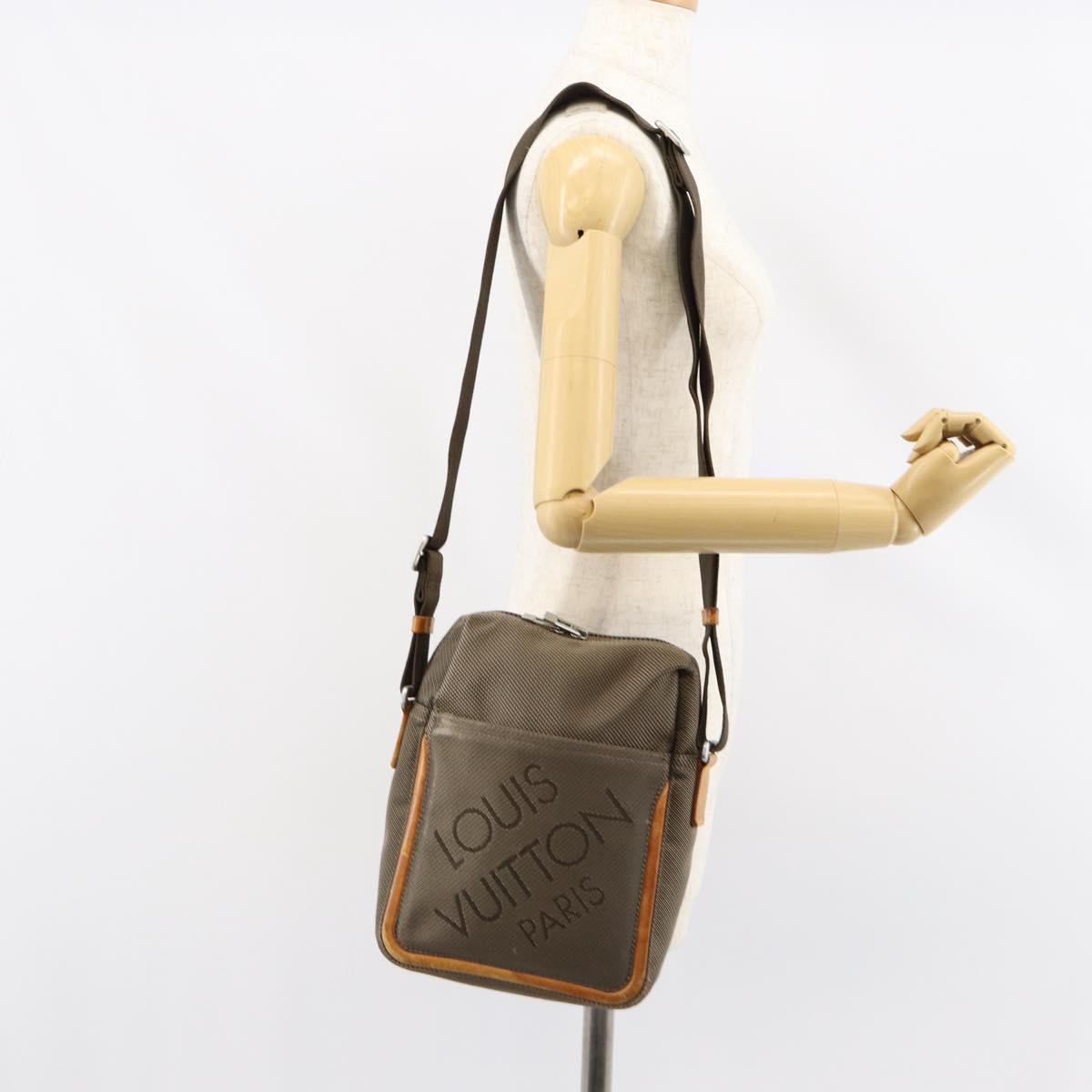 LOUIS VUITTON Damier Geant Sitadan NM Shoulder Bag Brown Tail M93224 Auth BA7929