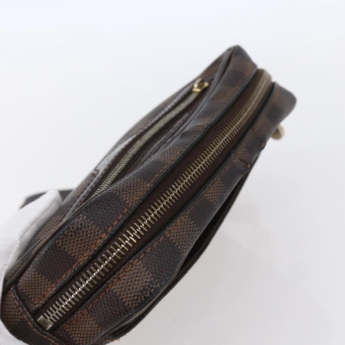 LOUIS VUITTON Damier Ebene Pochette Billets Macau Clutch Bag N61739 Auth BA7931