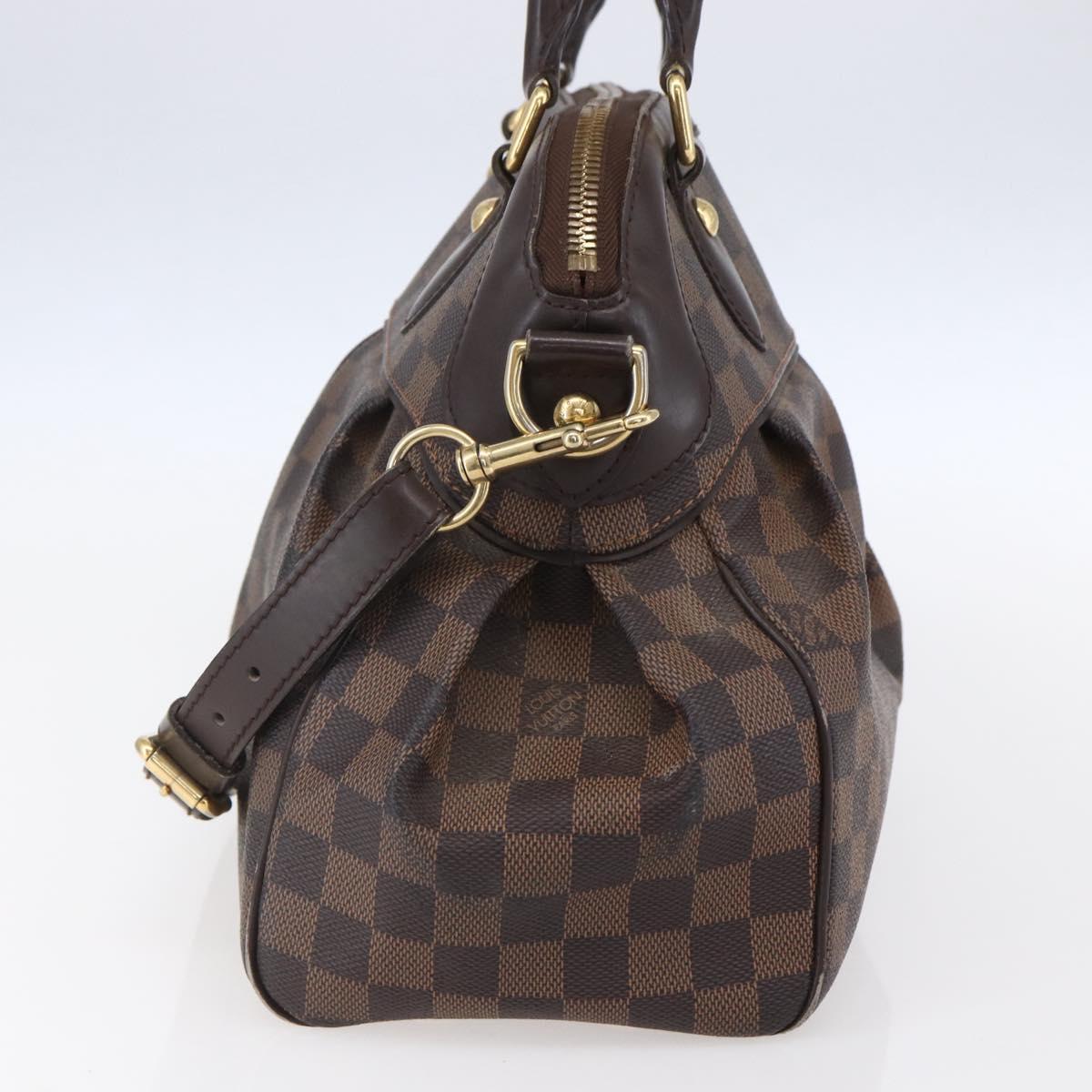LOUIS VUITTON Damier Ebene Trevi GM Hand Bag 2way N51998 LV Auth BA7932