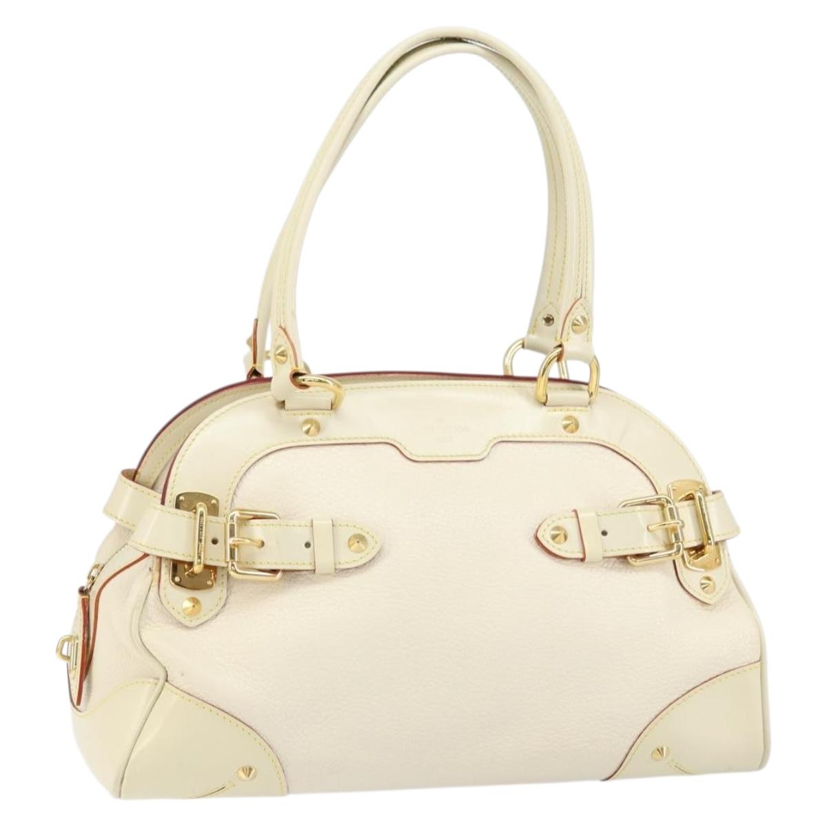 LOUIS VUITTON Suhari Luradiu Hand Bag White M95624 LV Auth BA7935