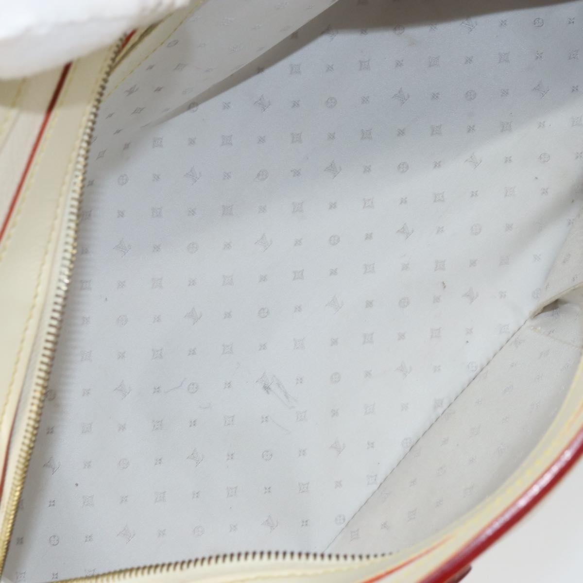 LOUIS VUITTON Suhari Luradiu Hand Bag White M95624 LV Auth BA7935