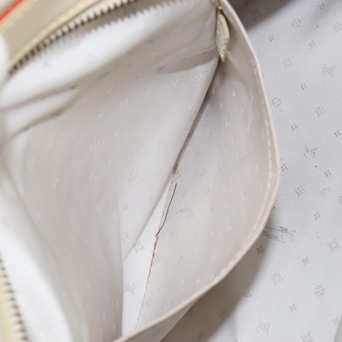 LOUIS VUITTON Suhari Luradiu Hand Bag White M95624 LV Auth BA7935