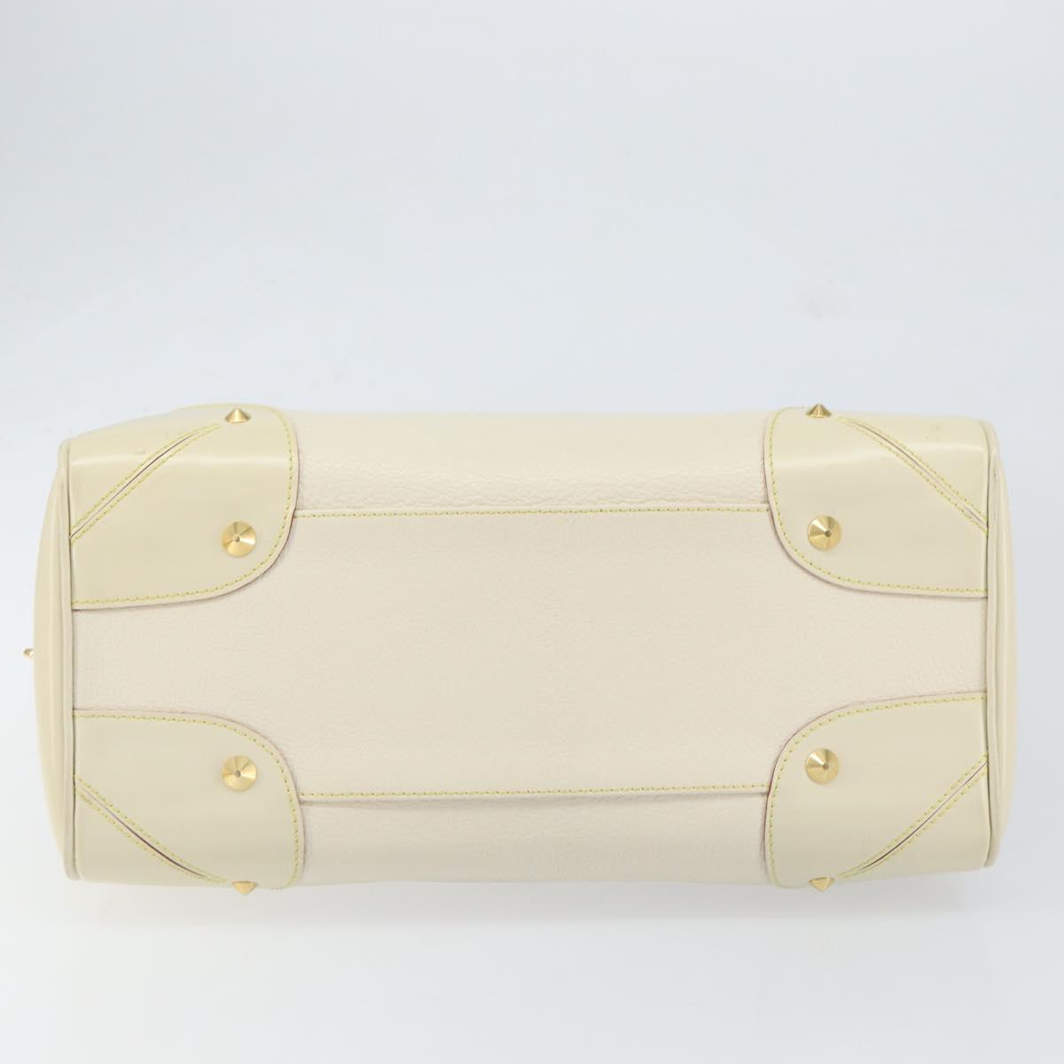 LOUIS VUITTON Suhari Luradiu Hand Bag White M95624 LV Auth BA7935